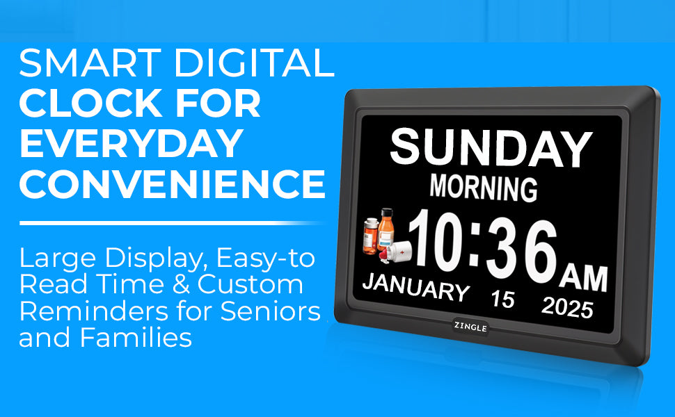 ZINGLE Dementia clock