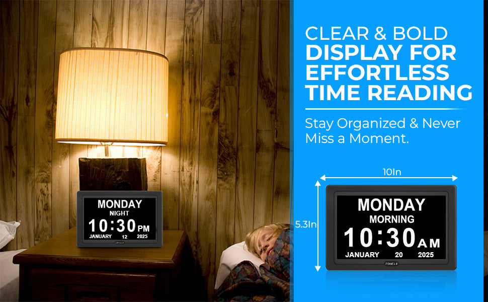 ZINGLE Dementia clock