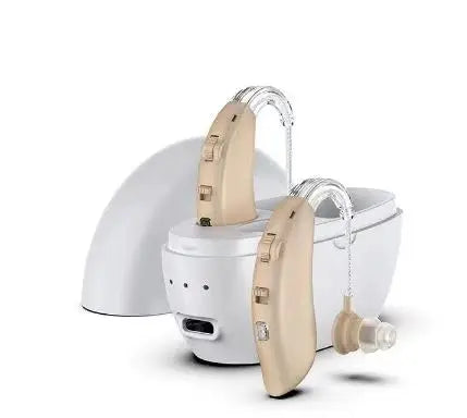 Digital Hearing Amplifier, Rechargeable, Behind The Ear PSAP with Charging Dock, 2-Pack Zingle