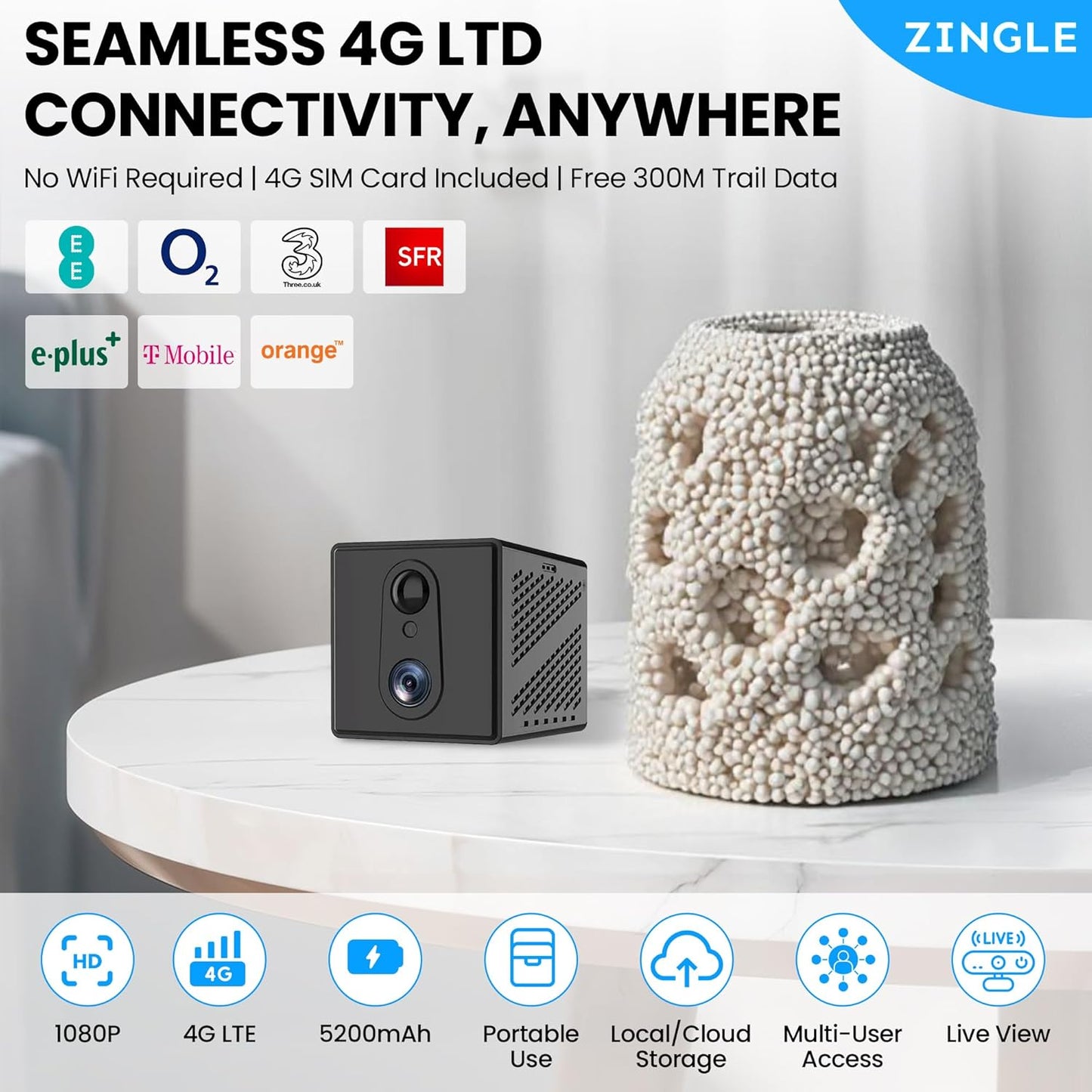 Zingle No WiFi Security Camera