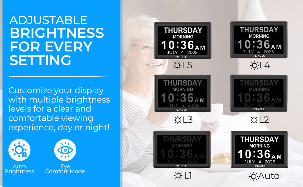 ZINGLE Dementia clock