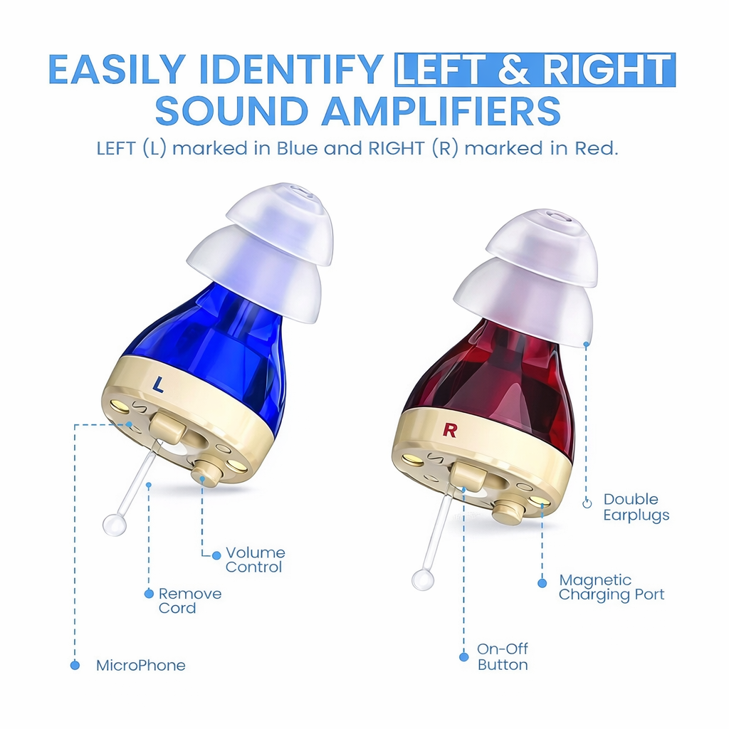 ZINGLE Rechargeable OTC Hearing Aid Comfortable Fit, 20hr Battery