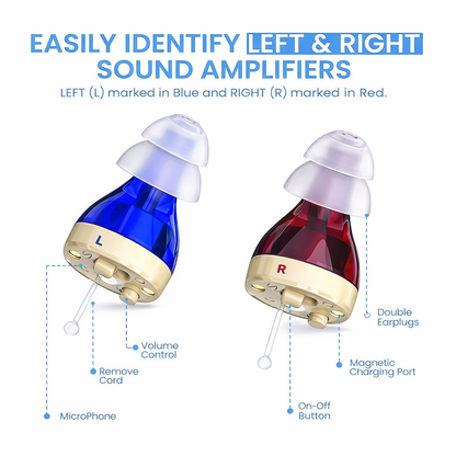 ZINGLE Rechargeable OTC Hearing Aid Comfortable Fit, 20hr Battery