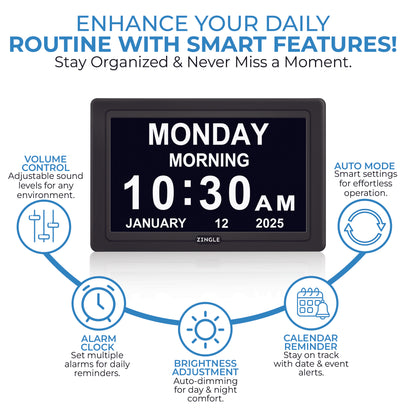 ZINGLE Dementia clock