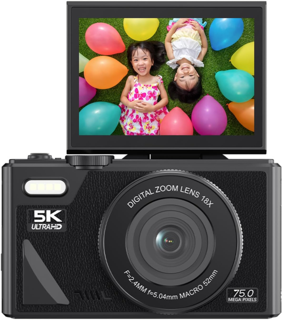 ZINGLE Digital Camera 5K Ultra high defnition 75 mega pixel 18x Zoom FREE SD card